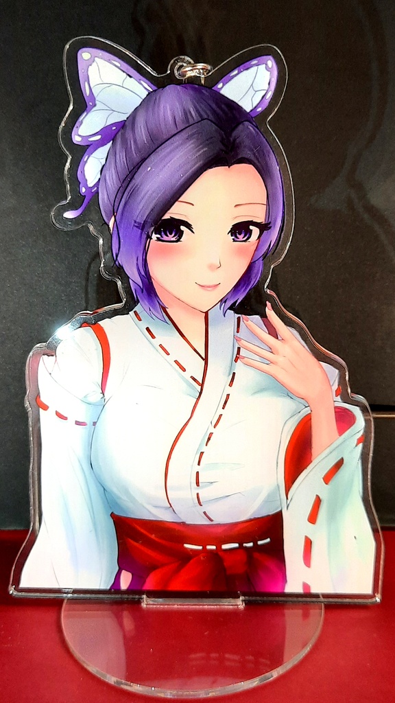  胡蝶忍(巫女)16CM アクリルフィギュア＋キーホルダー