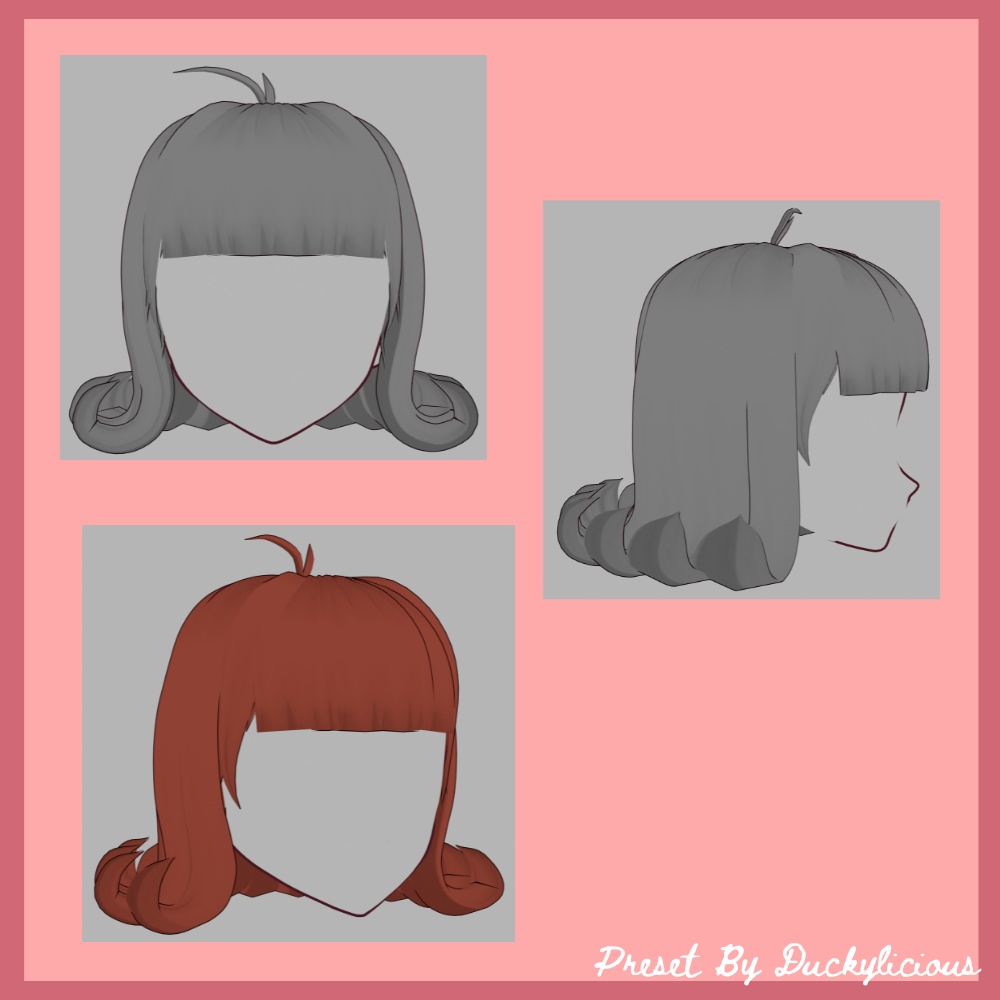 Vroid - Old fashion hair Preset