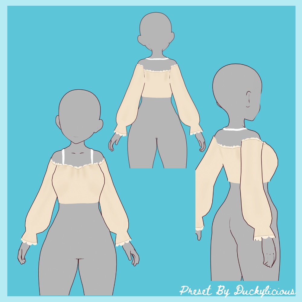Vroid - Off-shoulder shirt