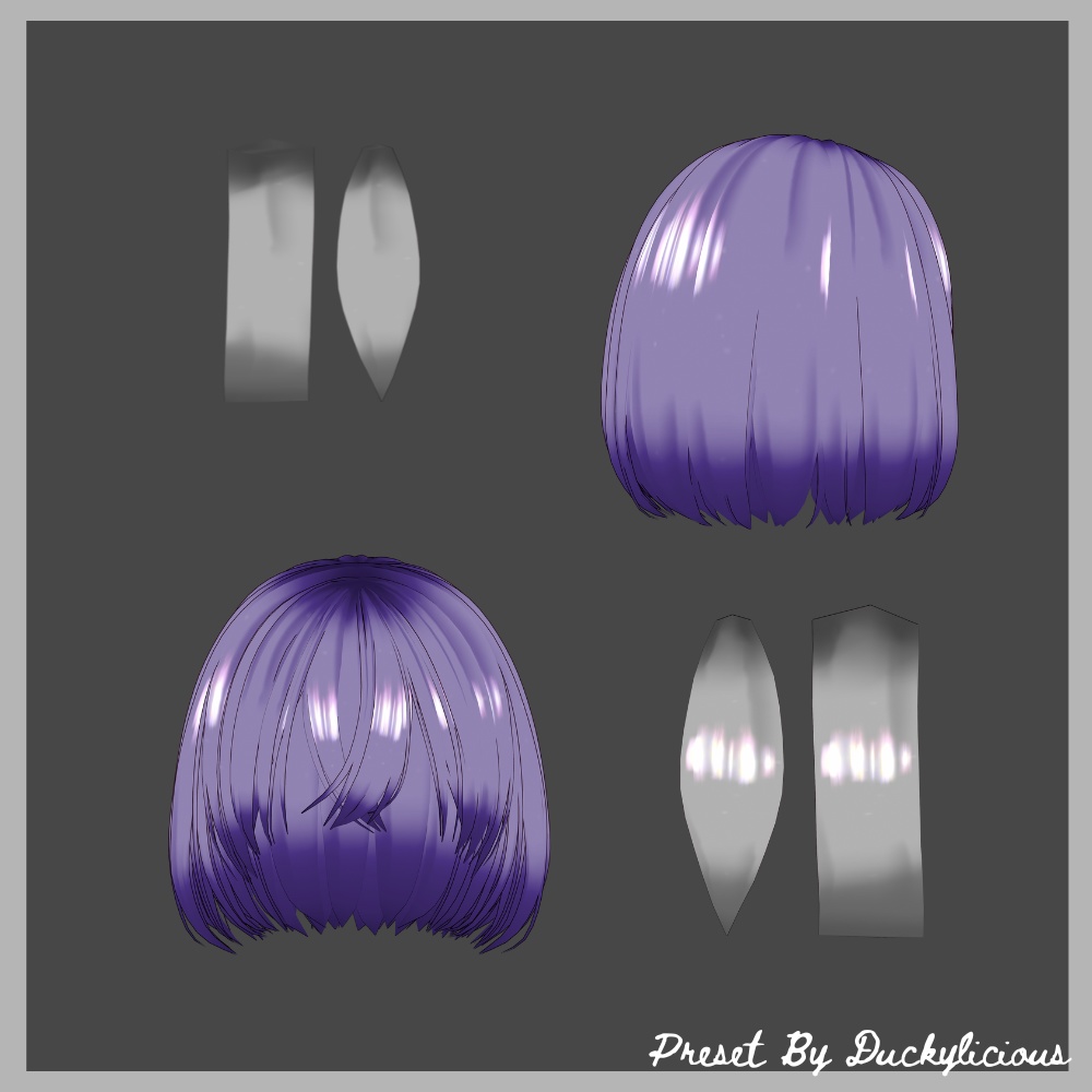 Vroid - Simple Hair texture