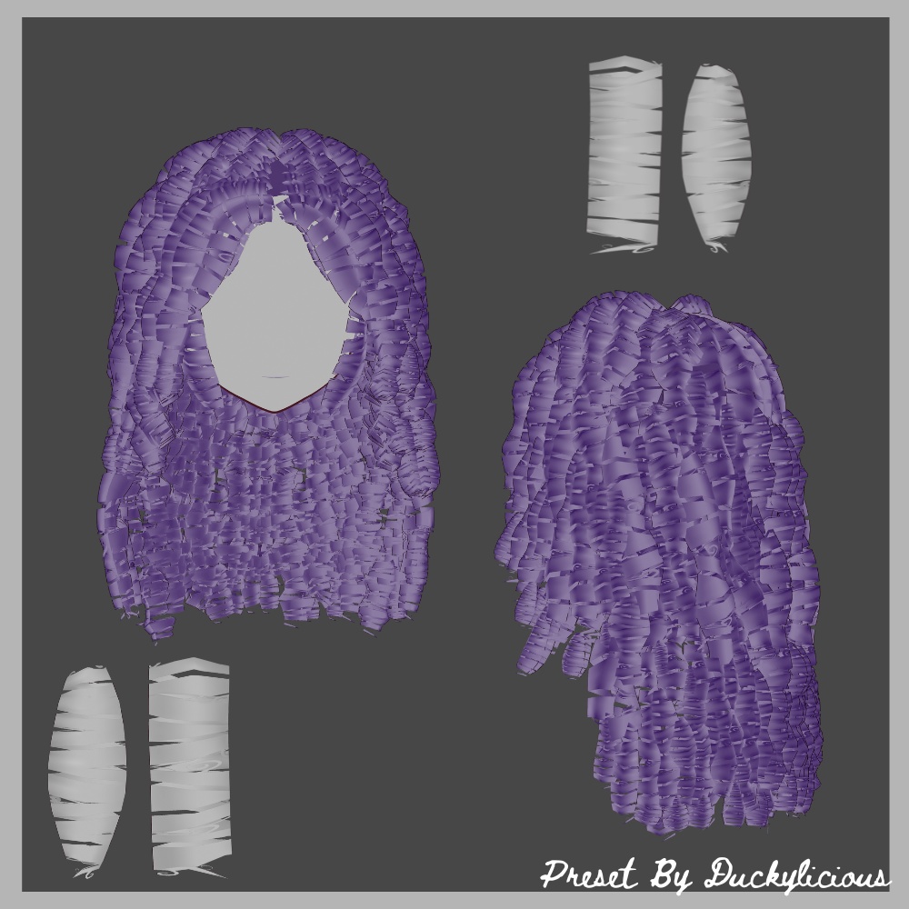 Vroid - Curly Hair texture 