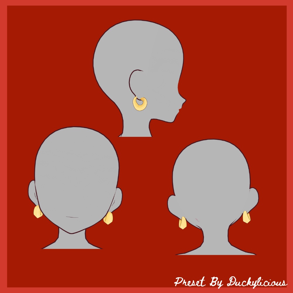 Vroid - Hoop Earrings