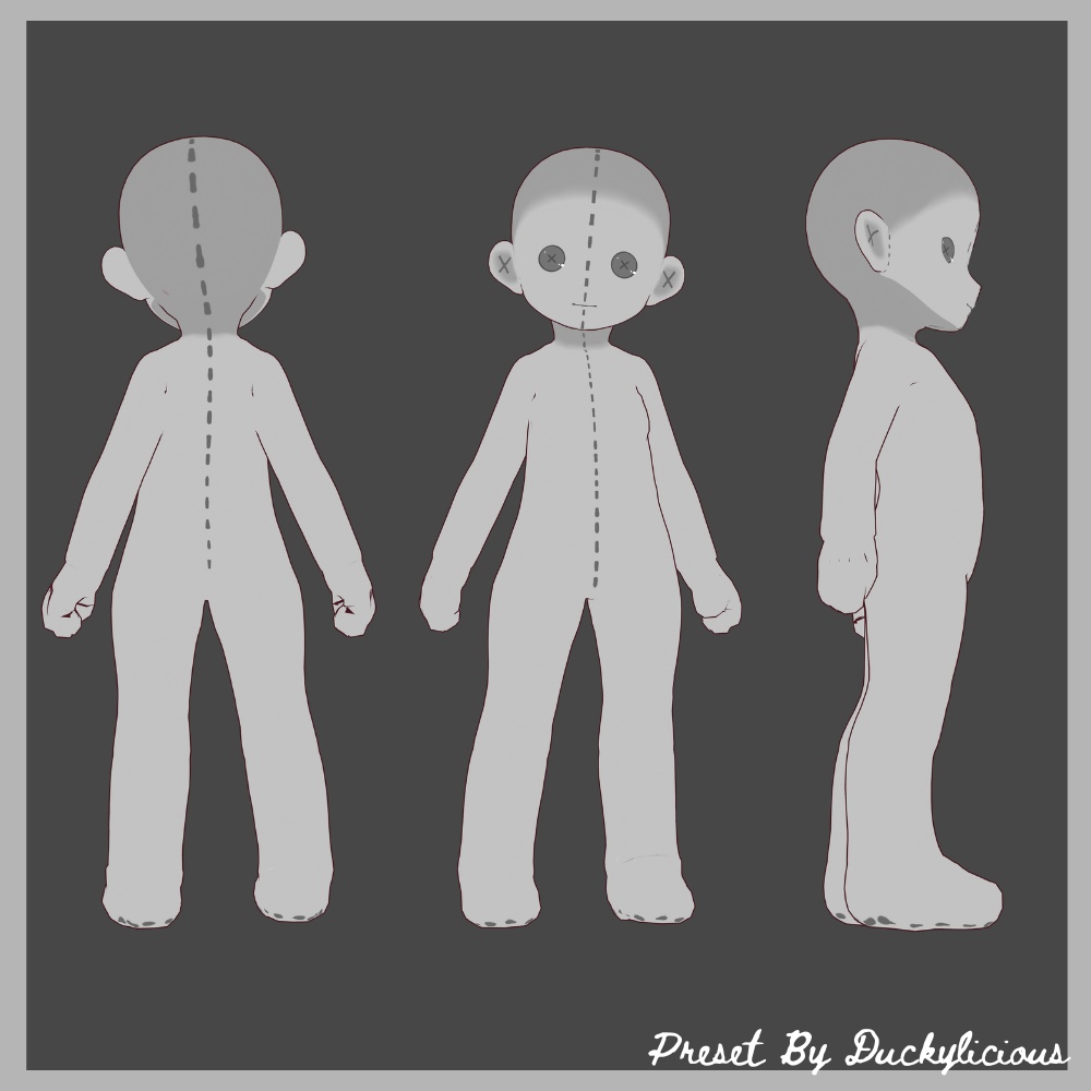 Vroid - Marketable plushie base template