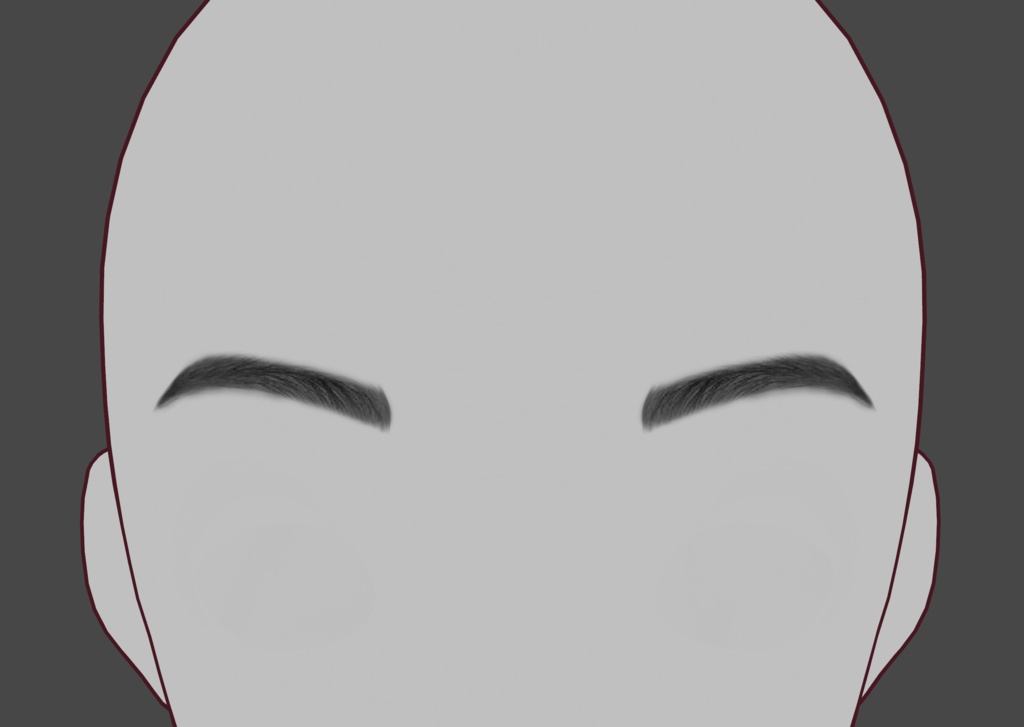 Vroid texture - Semi-Realistic eyebrows