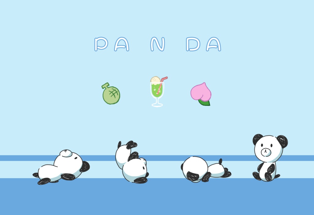 ぱんだのパスケース