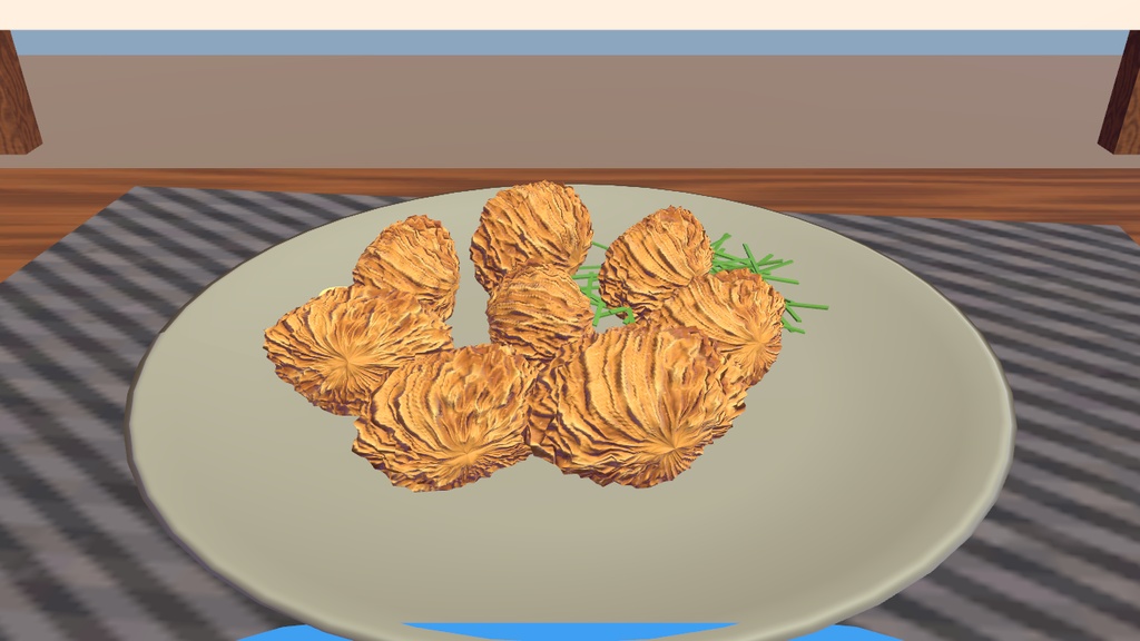 【VRChatワールド用】つまんで食べる唐揚げ|ロシアン激辛&早食い対決|無料ギミック|Hama Karaage