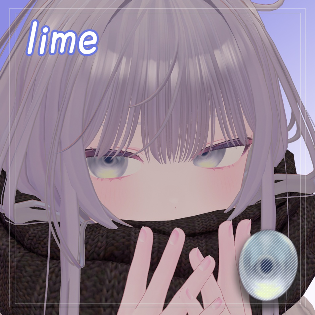 【12アバター対応】 Dark Cherry Eye Texture (9colors)