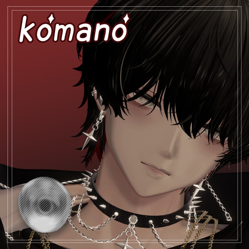 【12アバター対応】 Dark Cherry Eye Texture (9colors)