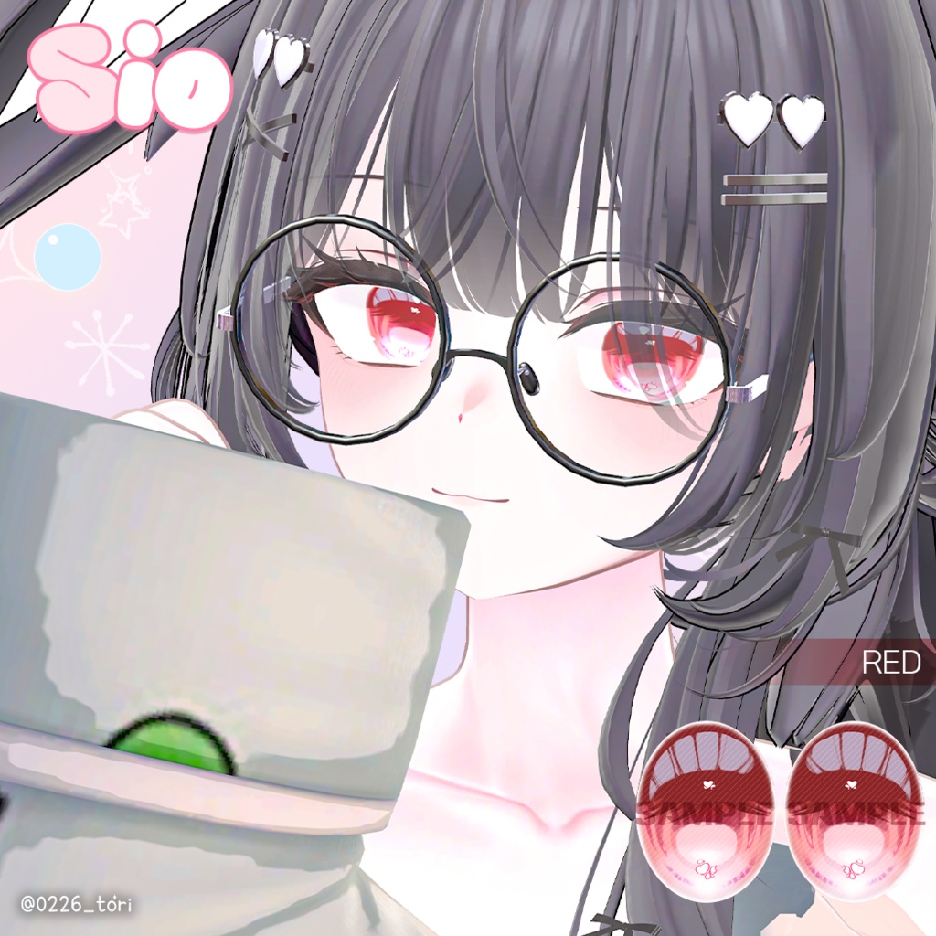 【11アバター対応】 Sugar Puff Eye Texture (13colors)