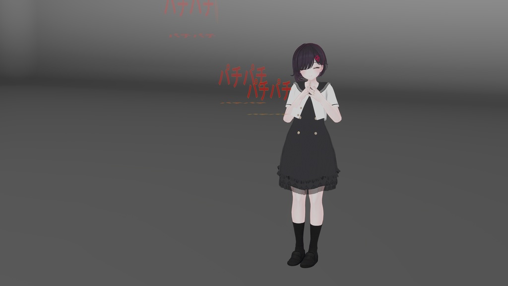 「パチパチ」拍手(拍手音のオンオフ切替付き) 漫画文字(描き文字)(オンオフできるパーティクル)