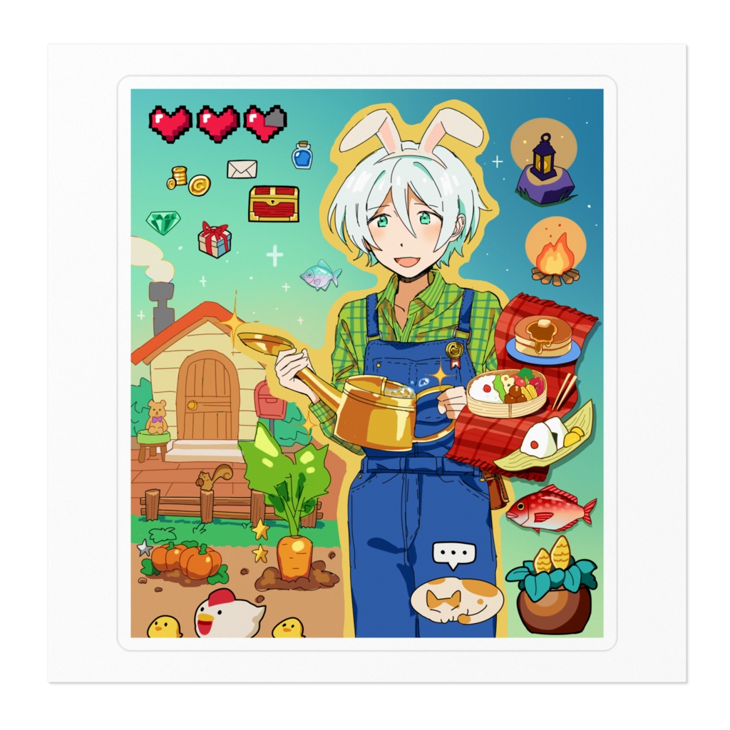 イベリスさん謎牧場ステッカー