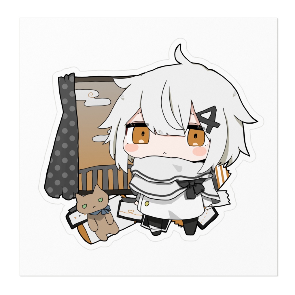 日あさ寝のステッカー