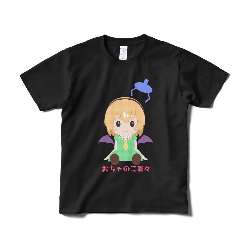 おちゃのこ彩々　沙都子Tシャツ 悪魔ver　ブラック