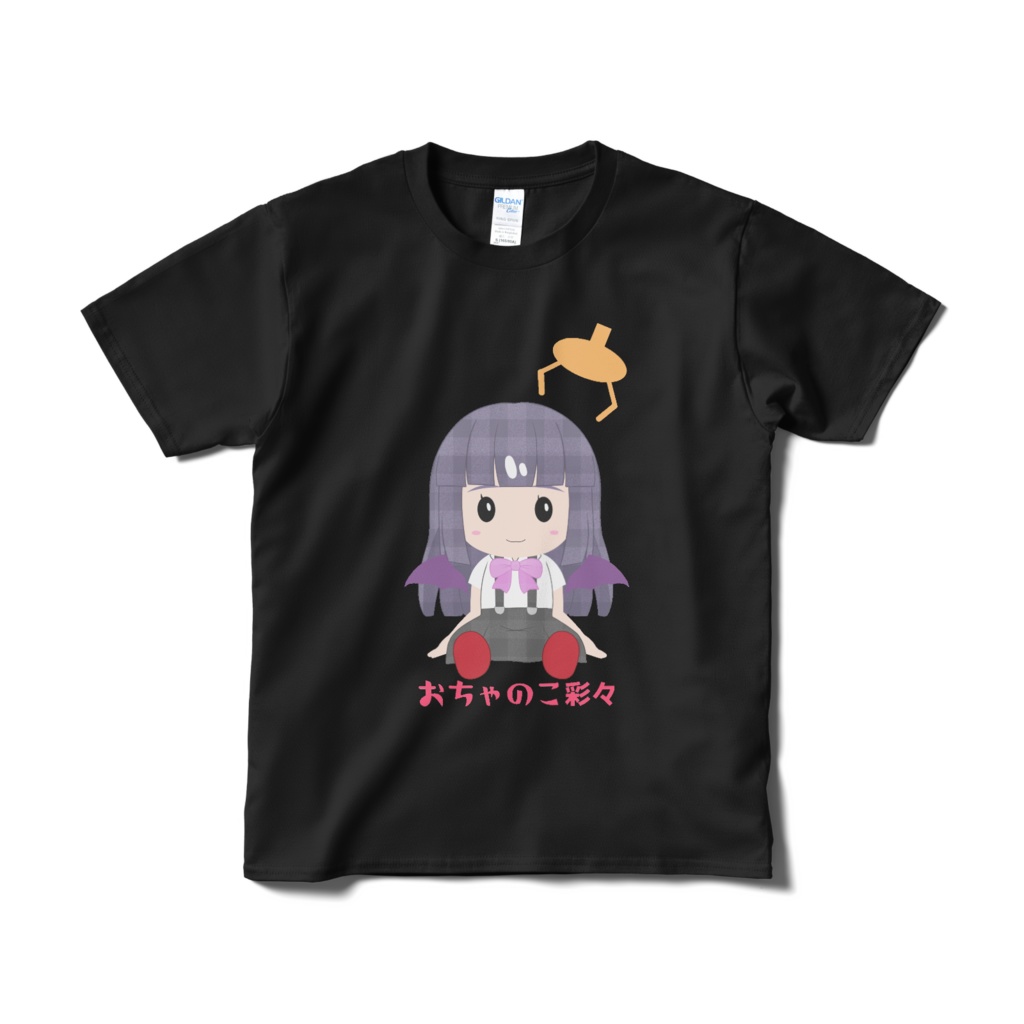おちゃのこ彩々 梨花Tシャツ 悪魔ver ブラック
