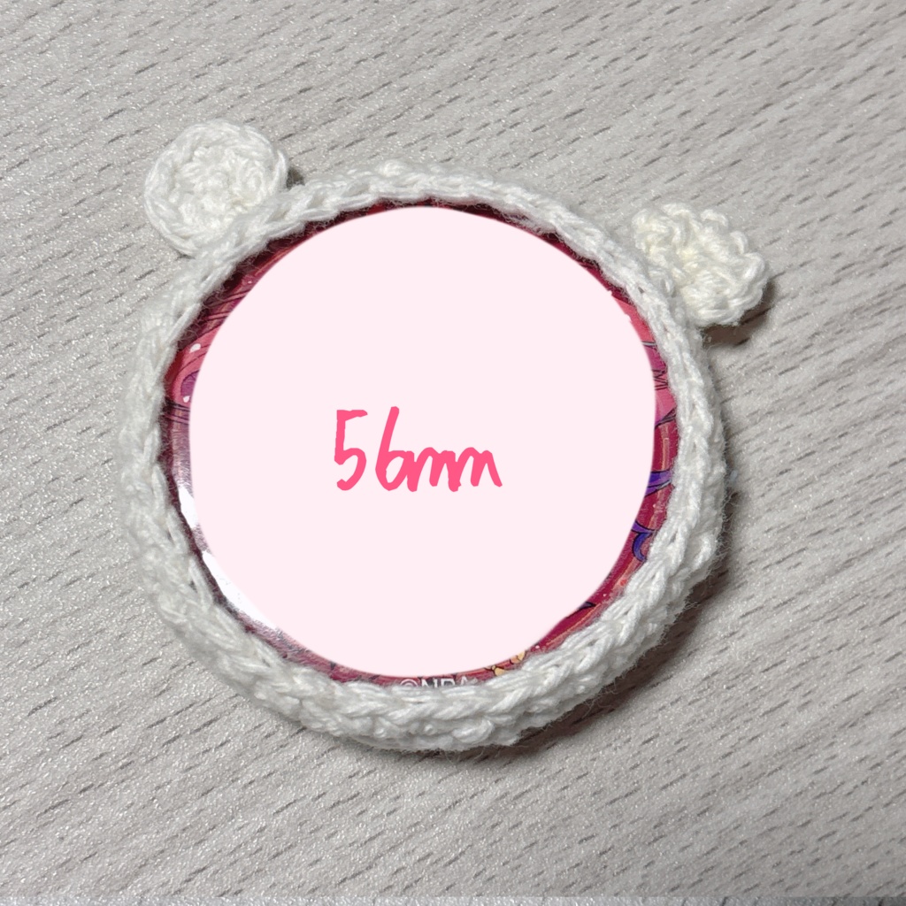 缶バのおようふく-くま-Φ56mm,57mm,58mm