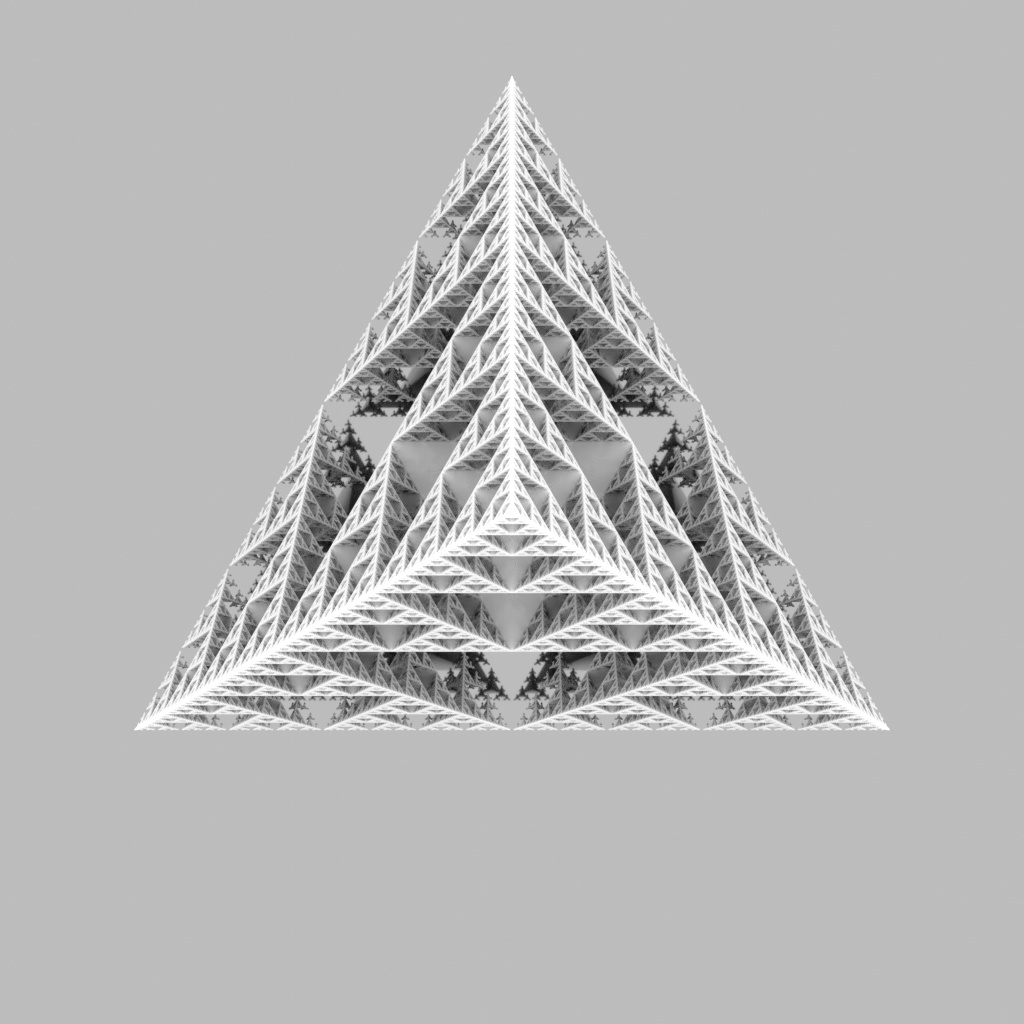 シェルピンスキー四面体の類型『倒立』