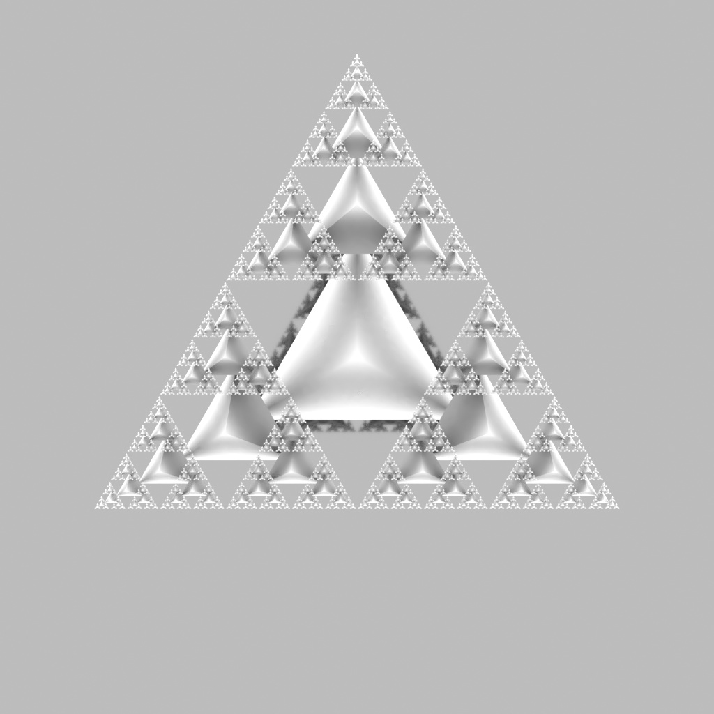 シェルピンスキー四面体の類型『倒立』