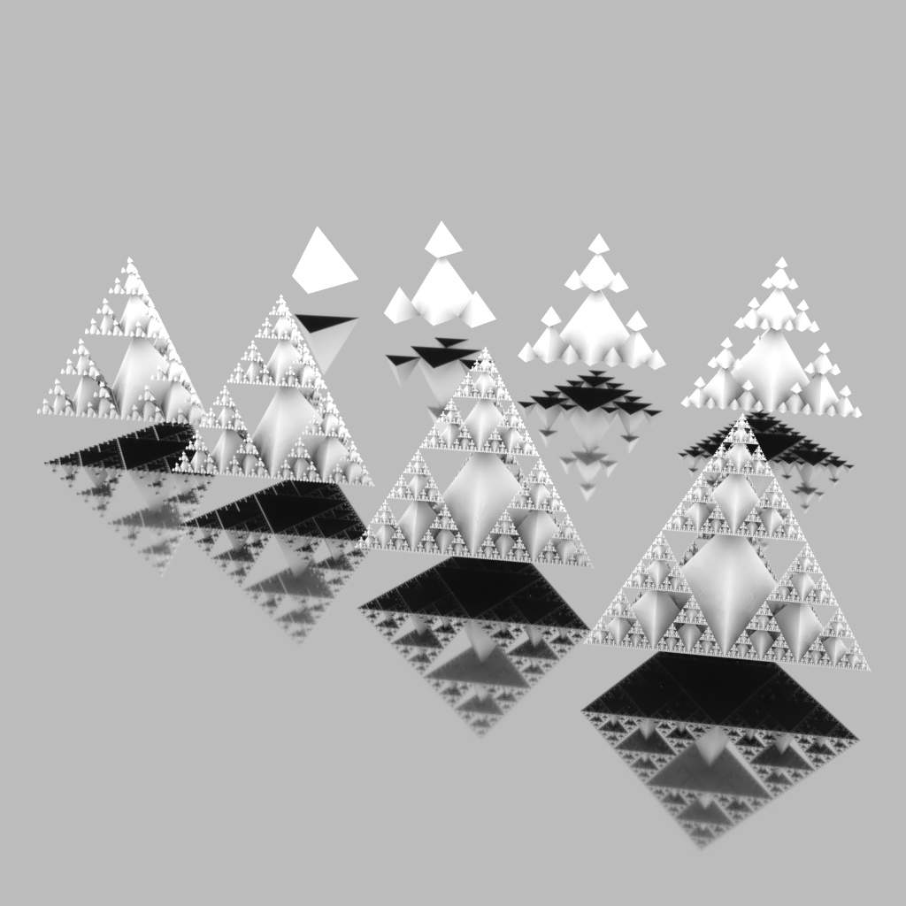 シェルピンスキー四面体の類型『正立』