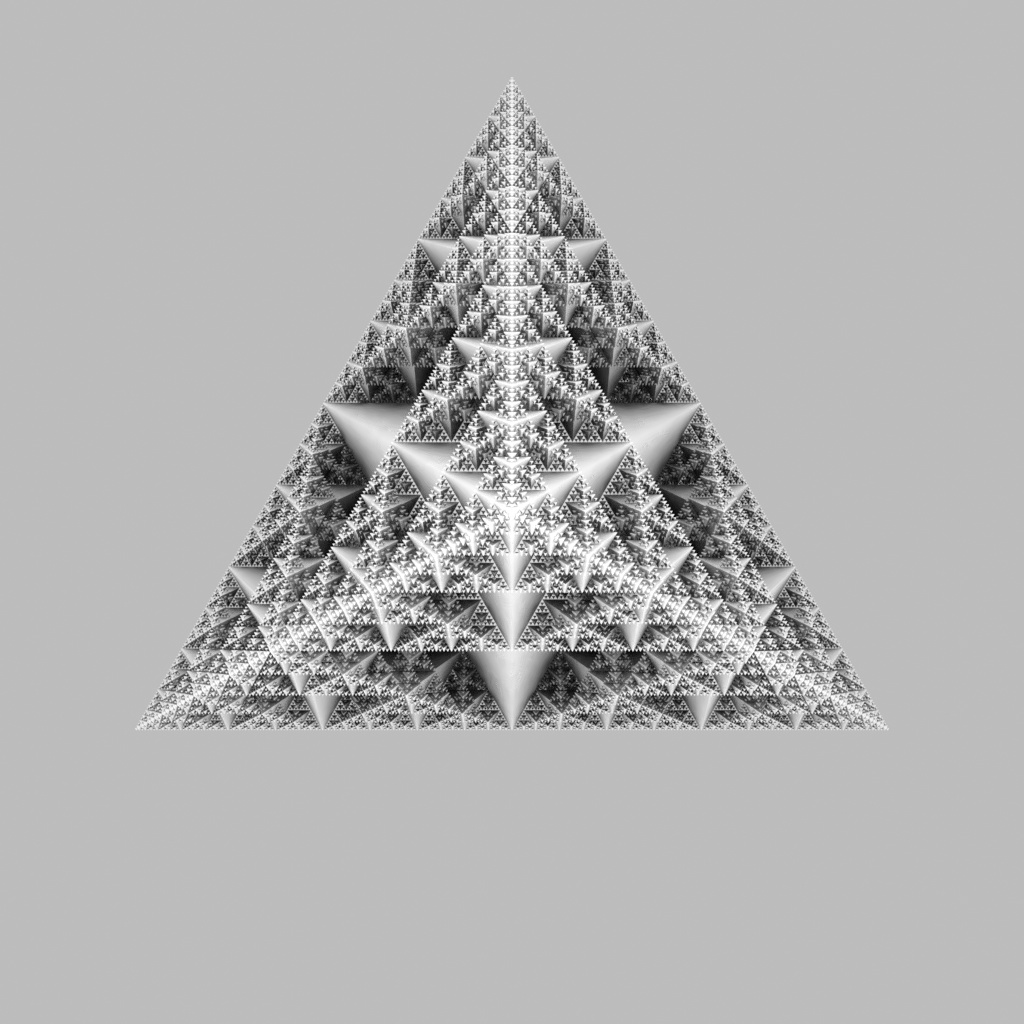 シェルピンスキー四面体の類型『正立』