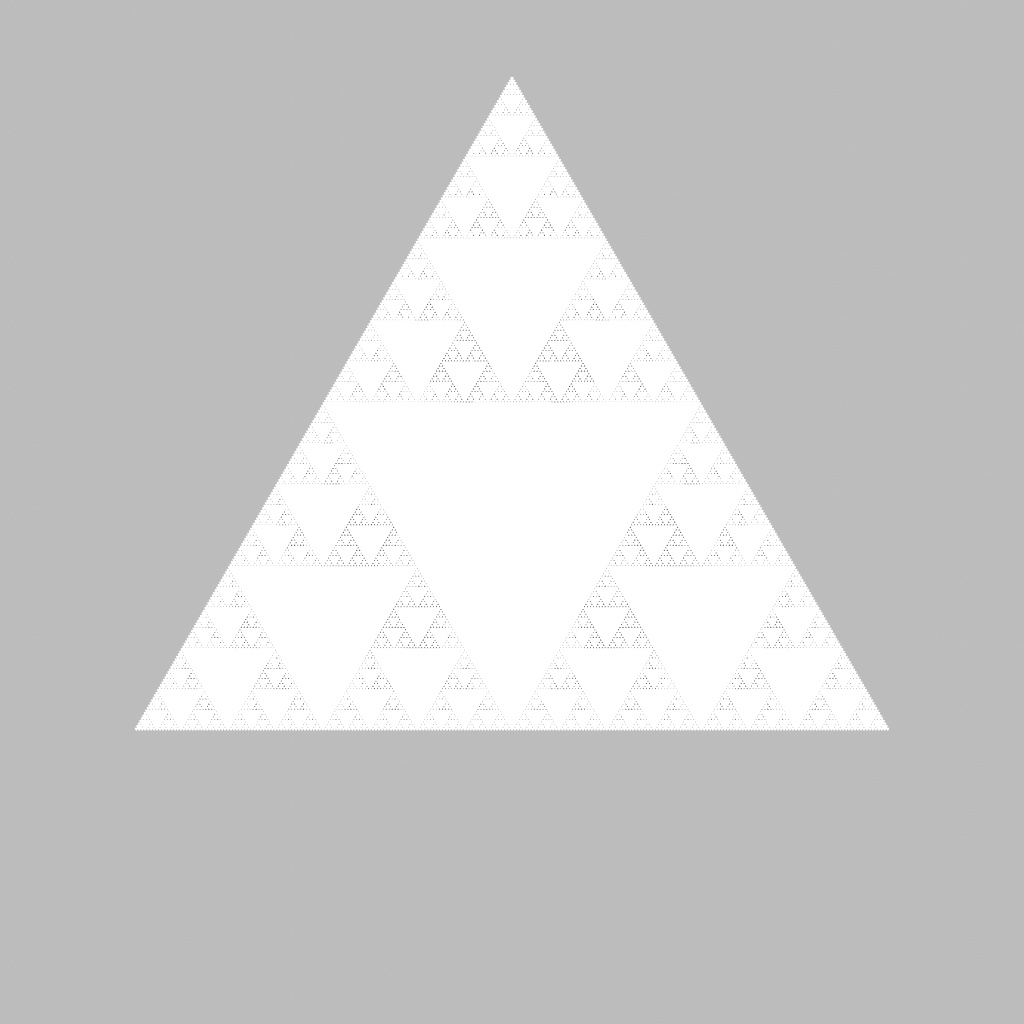 シェルピンスキー四面体の類型『正立』