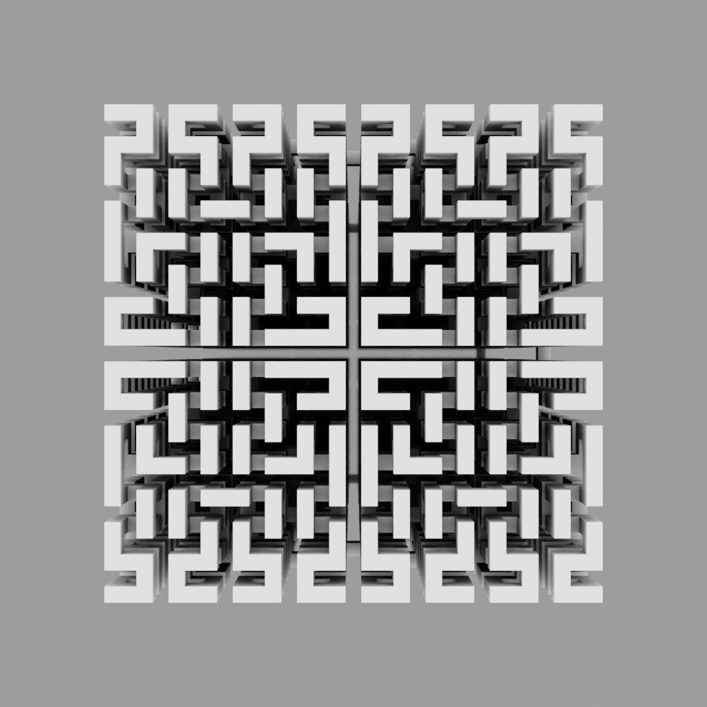 三次元ヒルベルト曲線