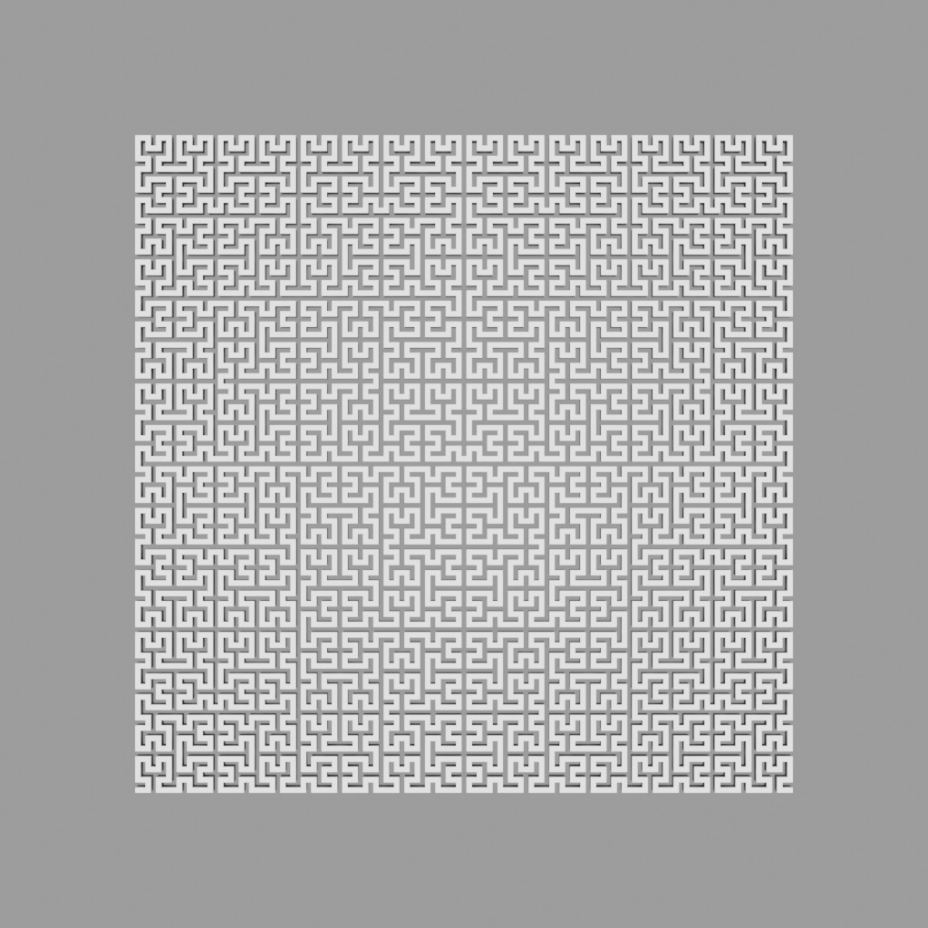 二次元ヒルベルト曲線