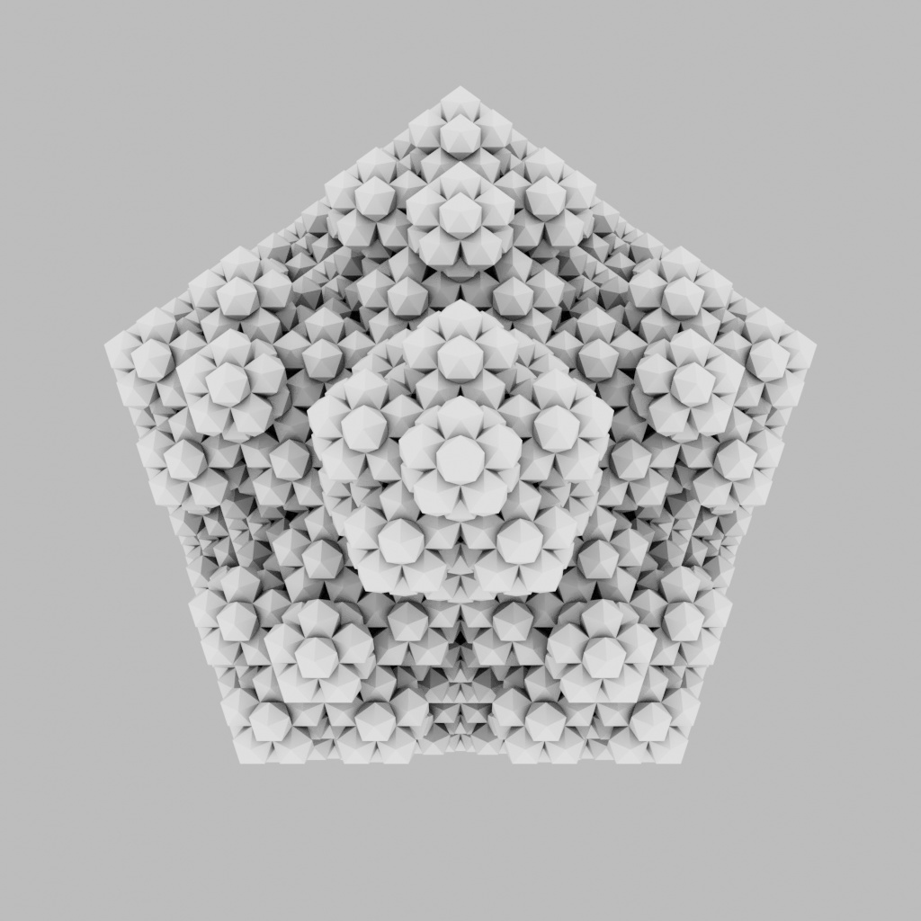 正二十面体のフラクタル