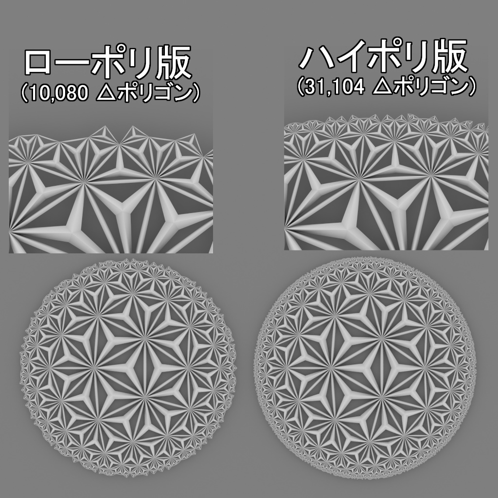 ポアンカレの円板 ワイヤーフレーム 24種類セット