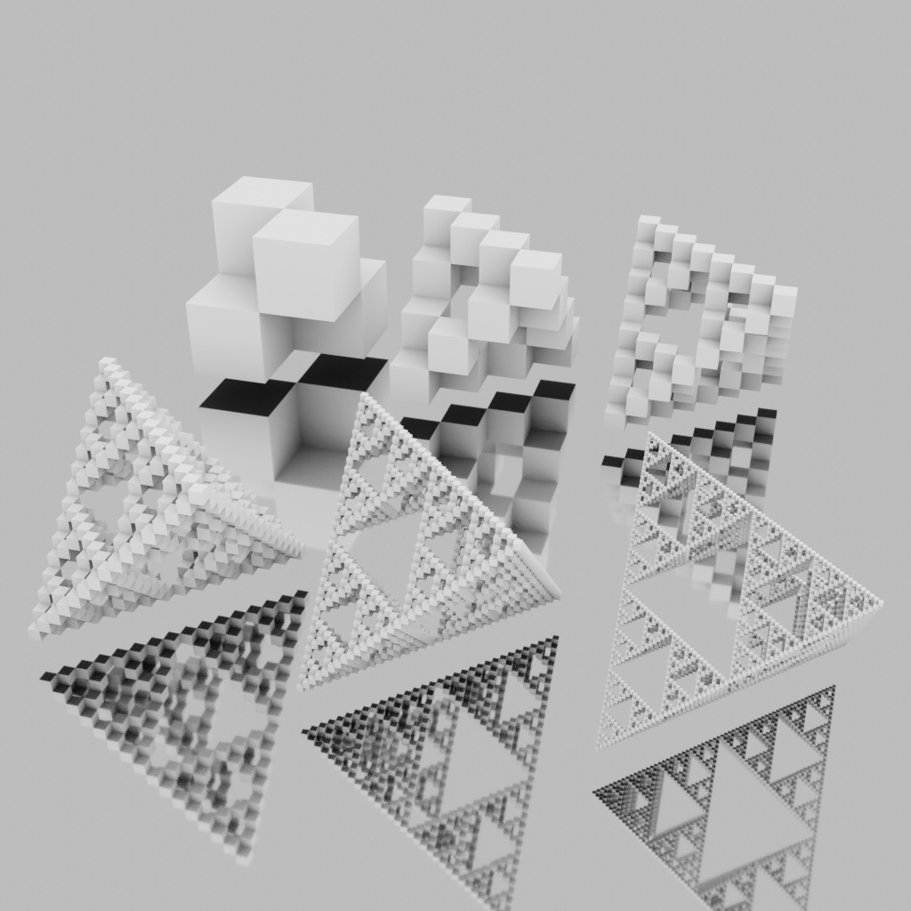 立方体からなるシェルピンスキー四面体