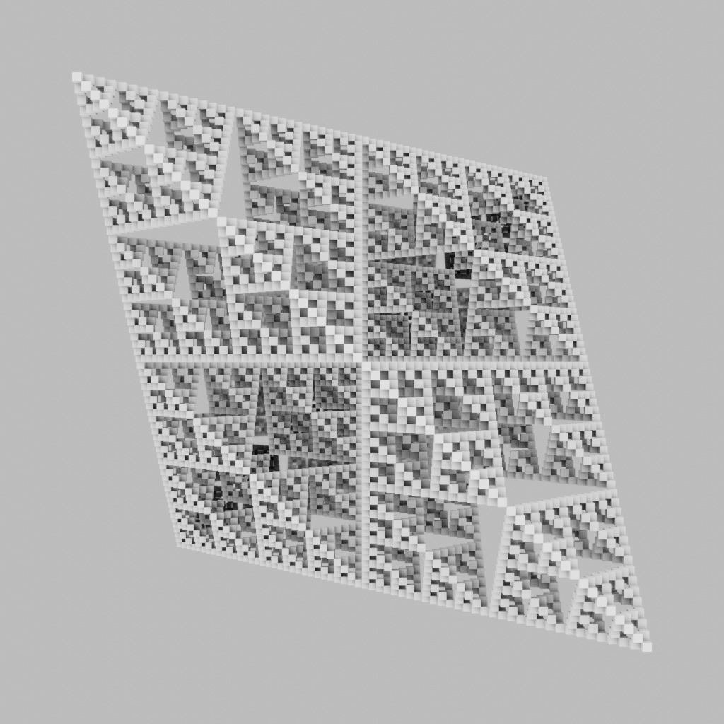 立方体からなるシェルピンスキー四面体