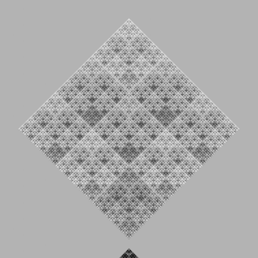 重六角錐のフラクタル