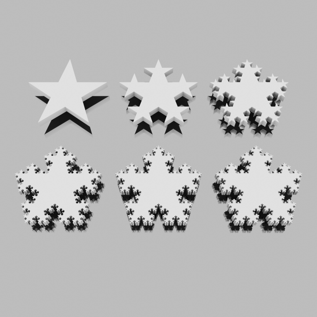 星のフラクタル