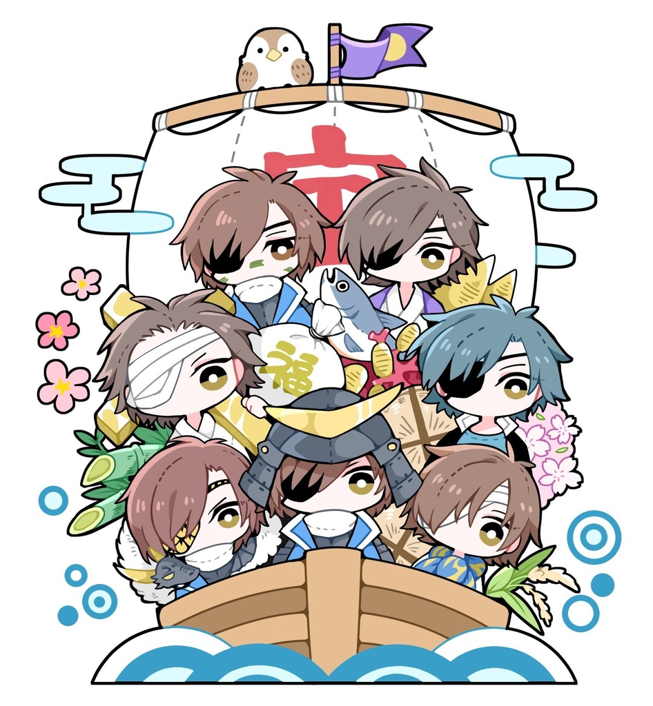 政宗様の七福神アクスタ Komatuna0309 Booth
