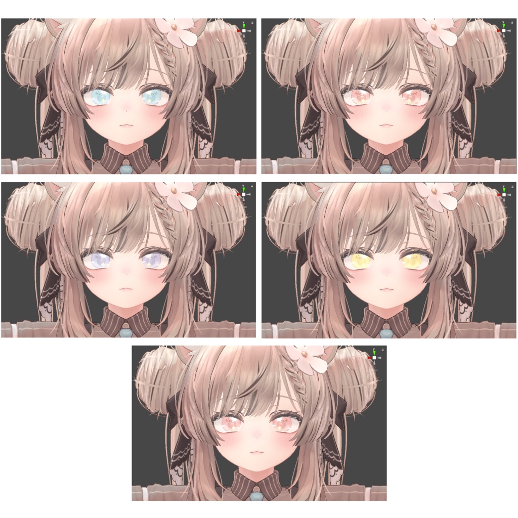 manuka_ppogumibear_eye_Lens&facemakeup_texture