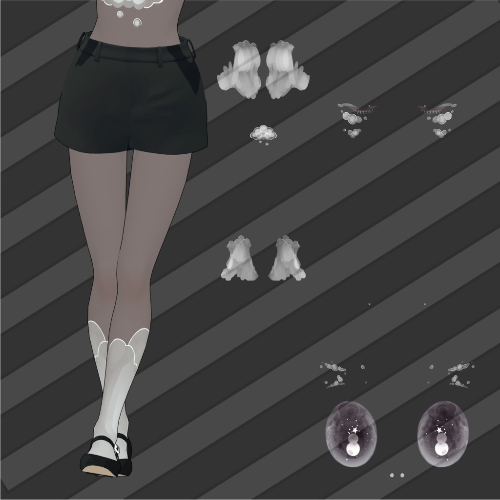 grus_pposnowman_eye_Lens&facemakeup_texture