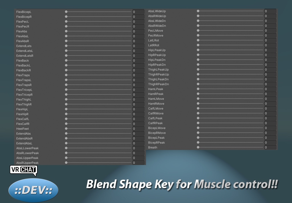 devMuscle XG Muscle Body Bundle(Pecs+Breast)