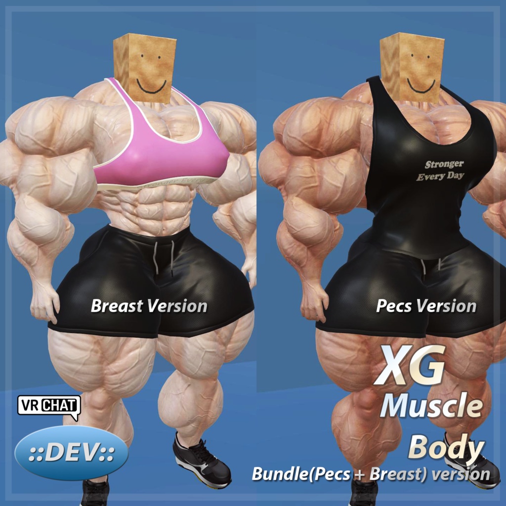 devMuscle XG Muscle Body Bundle(Pecs+Breast)