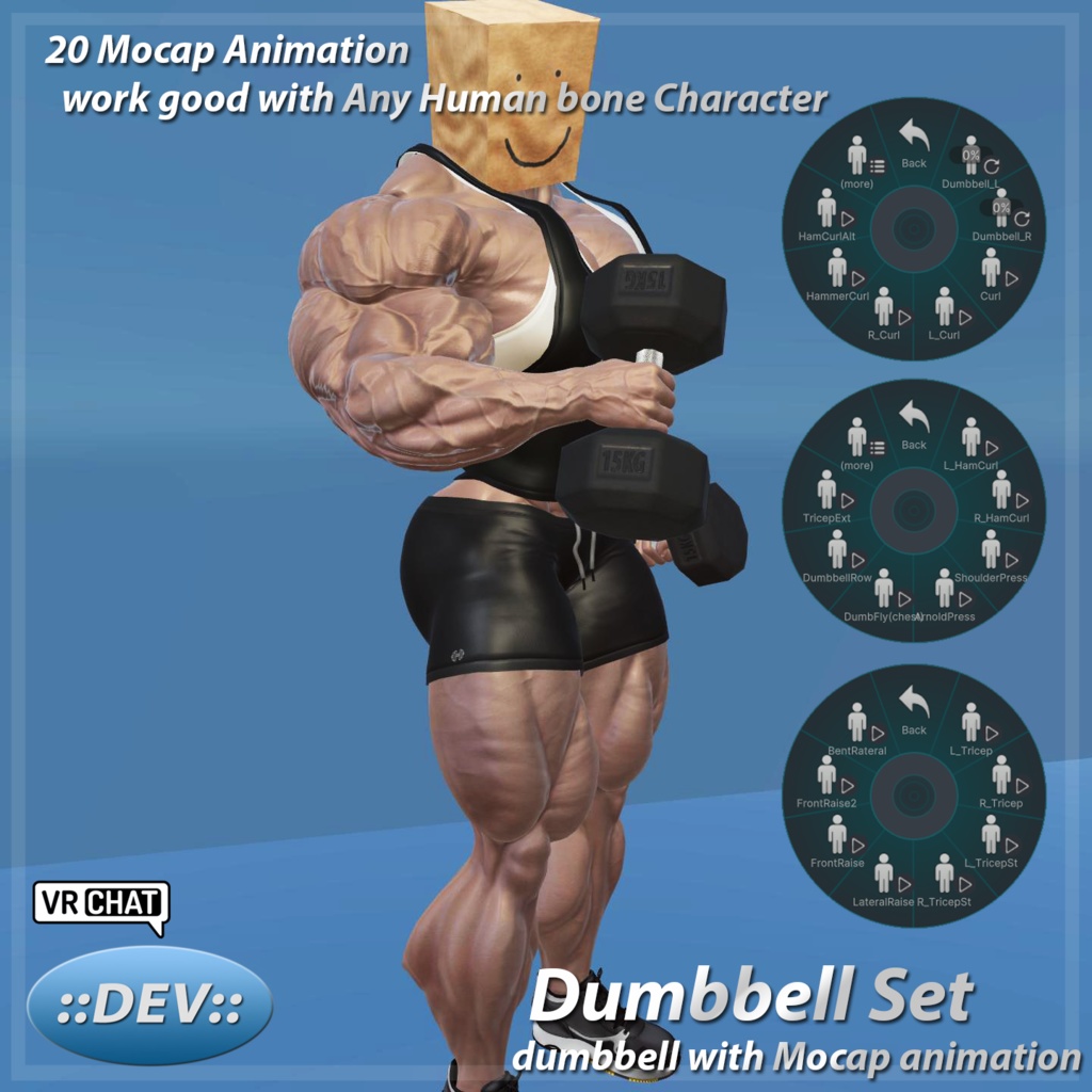 Dumbbell with Mocap animation