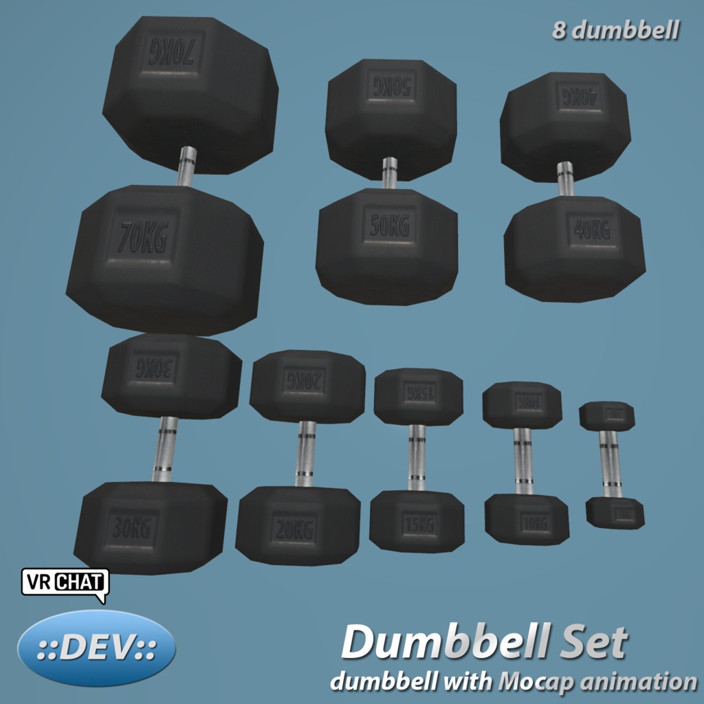 Dumbbell with Mocap animation
