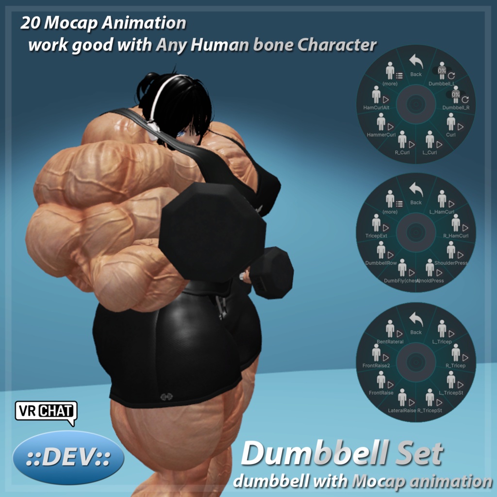 Dumbbell with Mocap animation