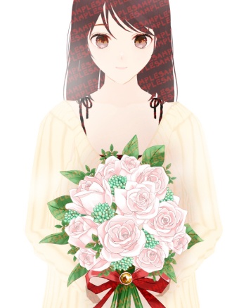 【商用改変可】アレンジフラワー・ブーケ【イラスト素材】