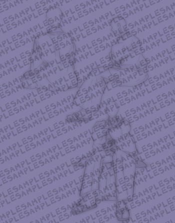 【商用改変可】着物線画集【ベクター】