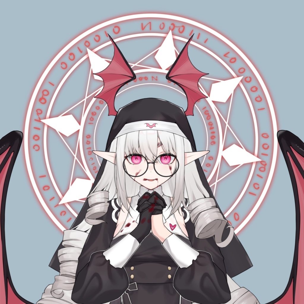 【汎用型live2d】❤悪魔修道女❤ --Vtuberモデル