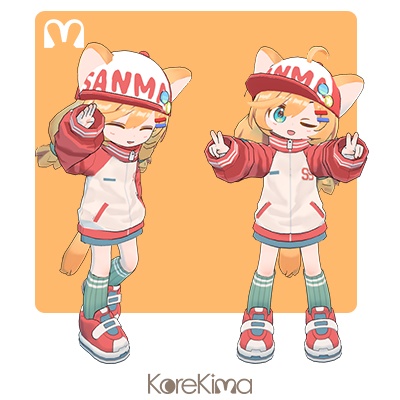 オリジナル3Dモデル「さんまーニャン」