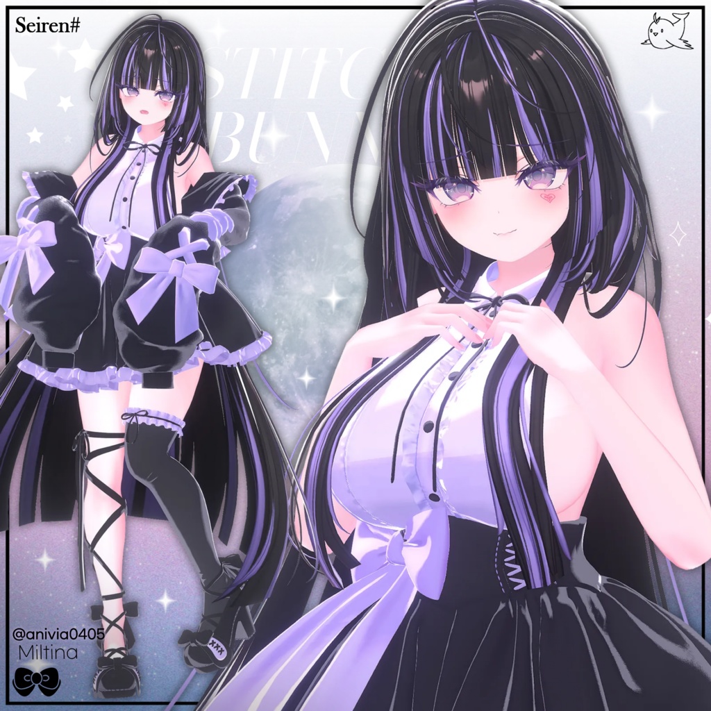 【12アバター対応】 Stitch Bunny💜スティチ一バニー