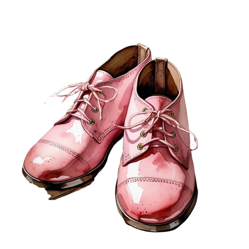 水彩ピンクのアンティーククリップアート|デジタル手帳【旅行】