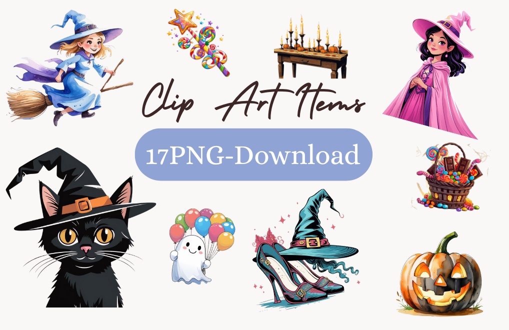 Cute Halloween Clipart Collection