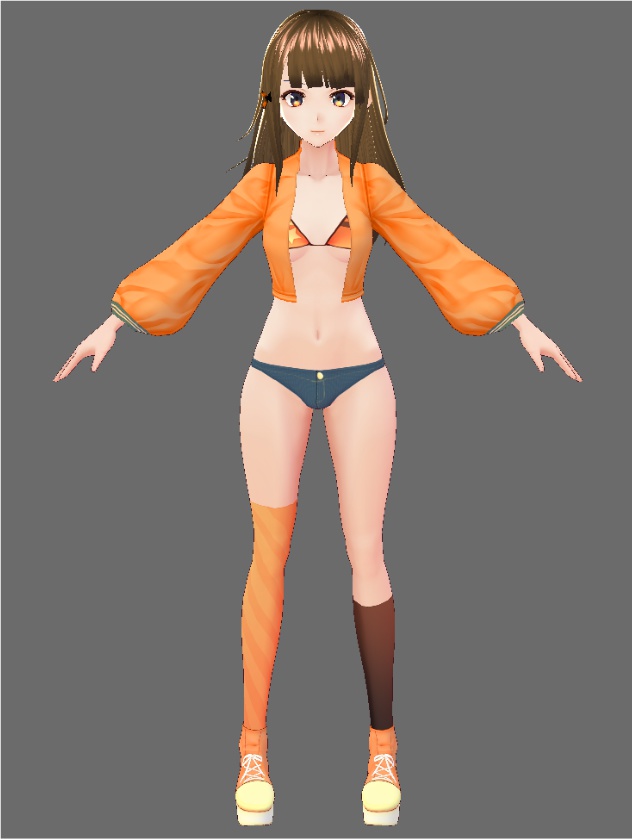 【VRoid用テクスチャ】ダンスジャケットビキニ