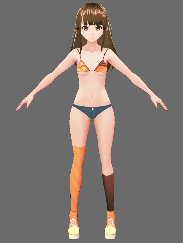 【VRoid用テクスチャ】ダンスジャケットビキニ