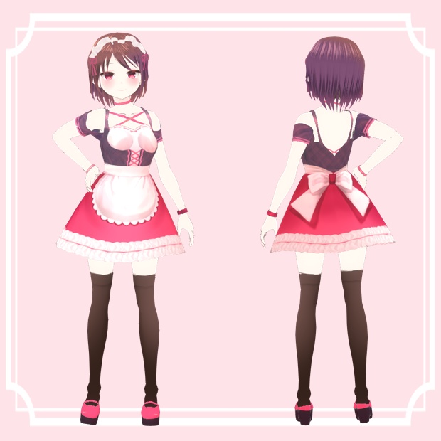 【VRoid製3Dキャラクター】いちごめい